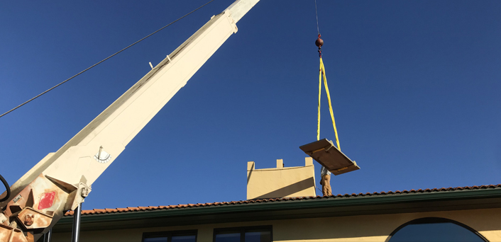 Crane lifting materials